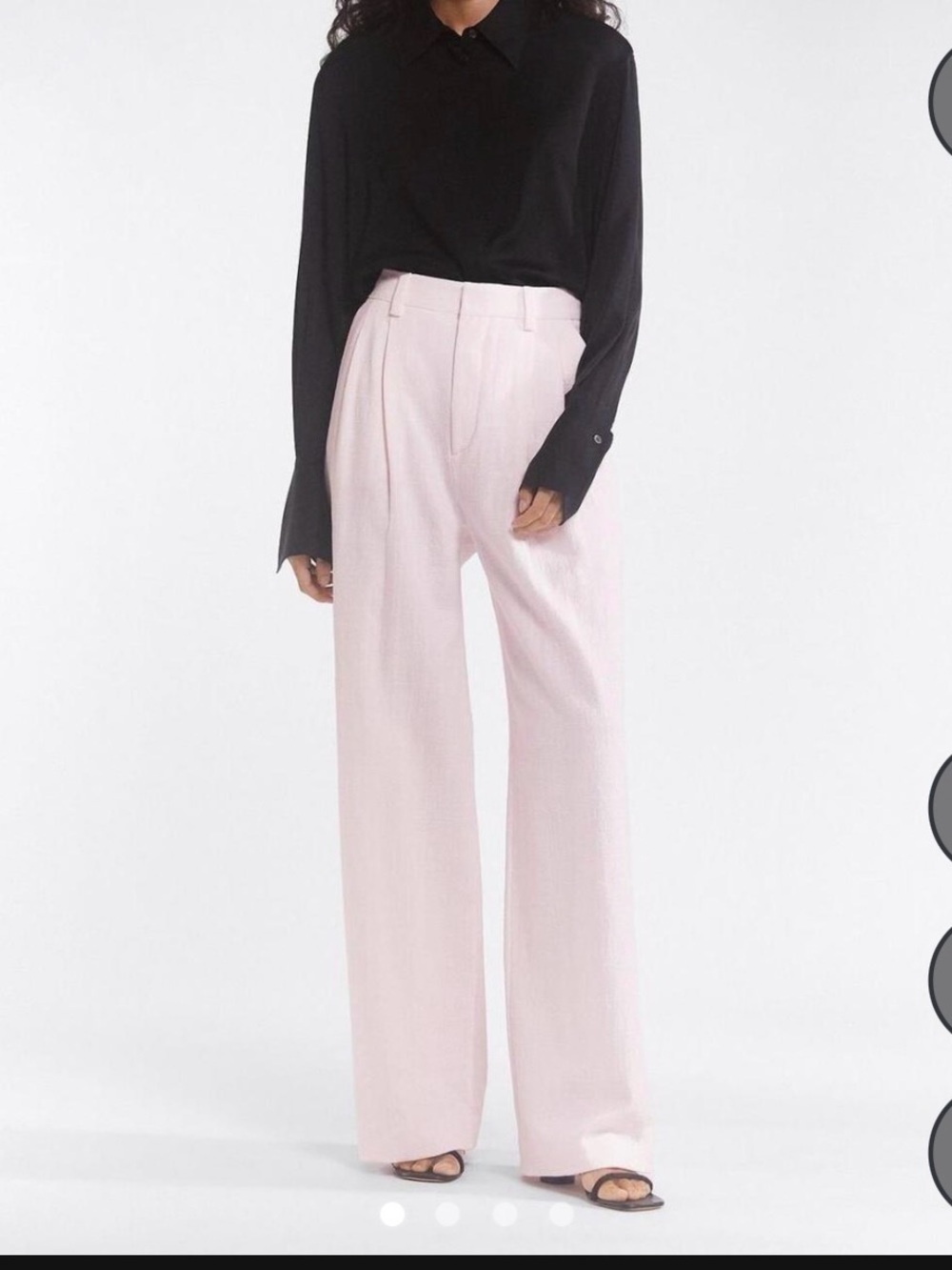 Filippa K Light Pink Straight Leg Trousers Sz 34